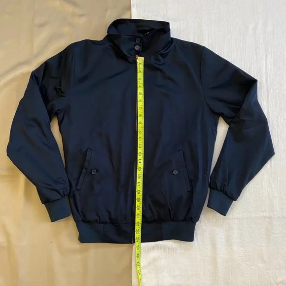 NWT Harrington Zip Jacket Dark Navy Blue Large - Picture 3 of 9